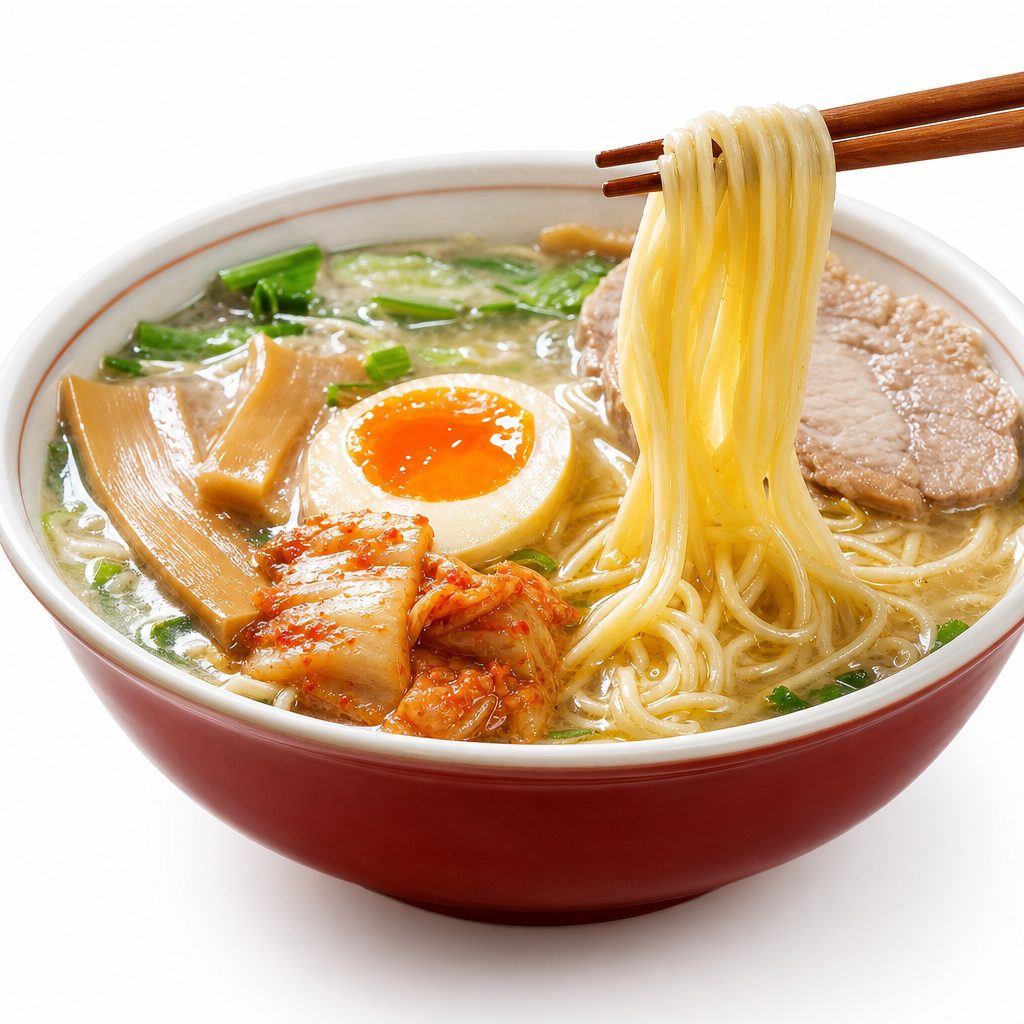 Tonkotsu Spicy Kimchi Ramen.