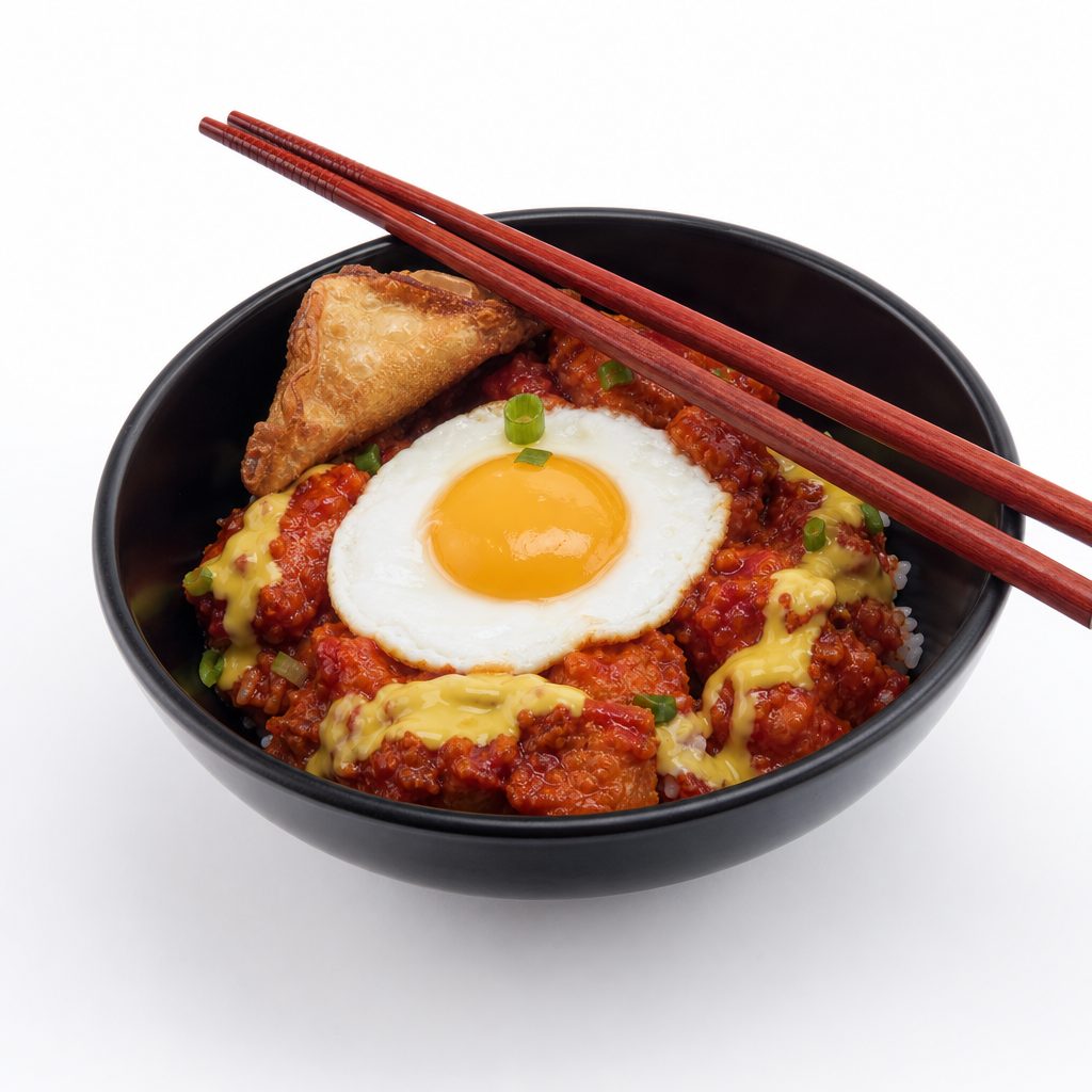 Fried Chicken Rice Bowl.